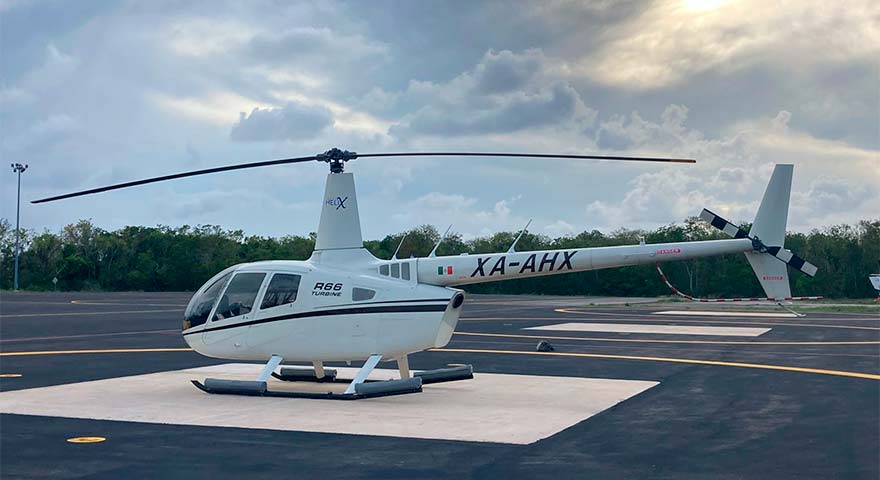 Helicóptero Robinson 66, Renta de Helicópteros en Cancún
