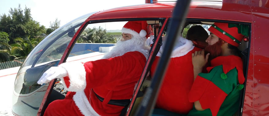 Vuelo Santa Claus Helicóptero en Cancún